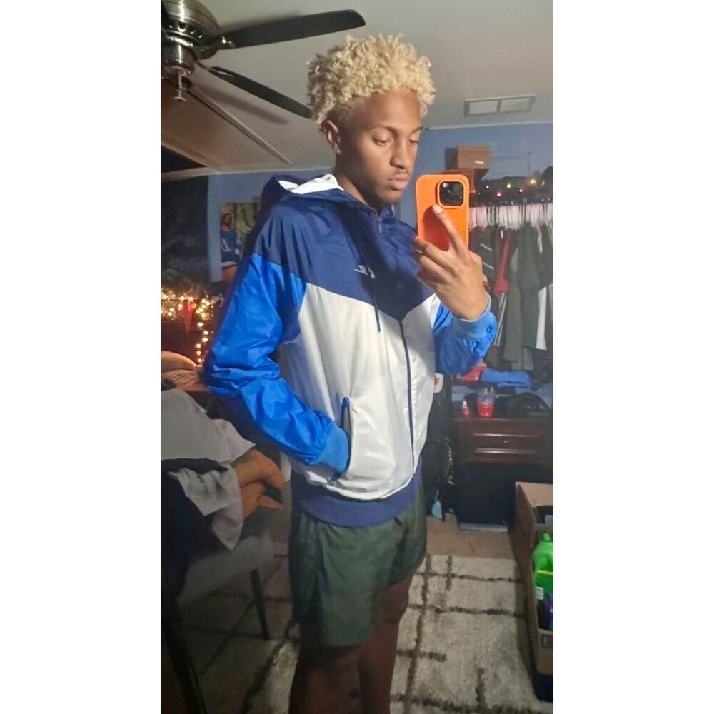 Nike Vintage Sportswear Windrunner Jacket Multicolor Orange Blue Navy White S